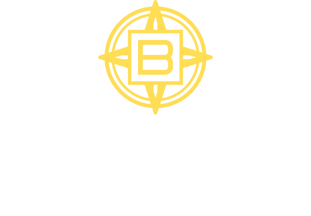Bering Floors & Coverings - Yellow & White Primary Logo