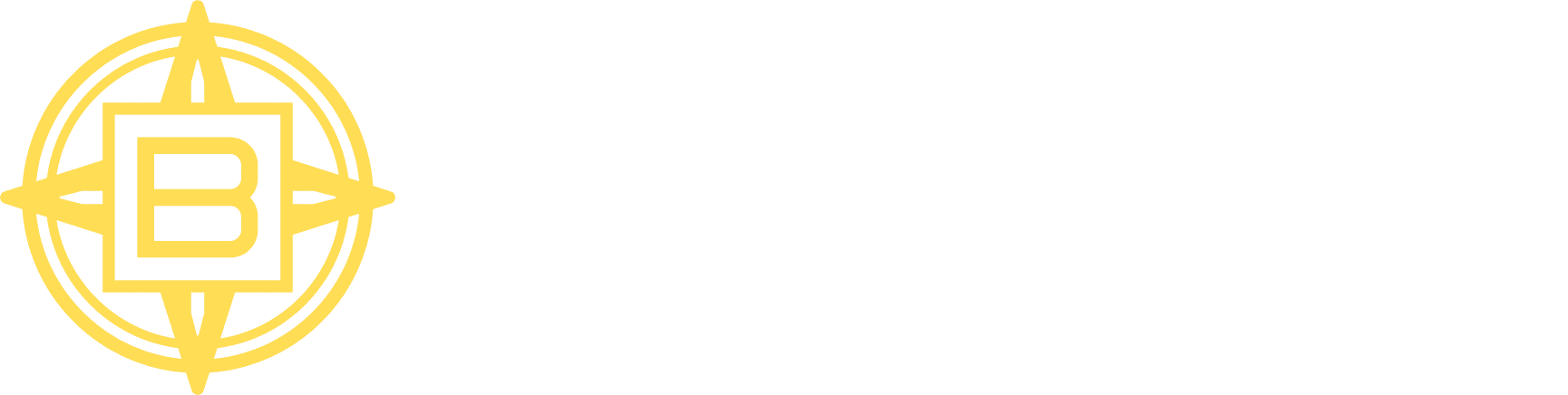 Bering Floors & Coverings - Yellow & White Secondary Logo