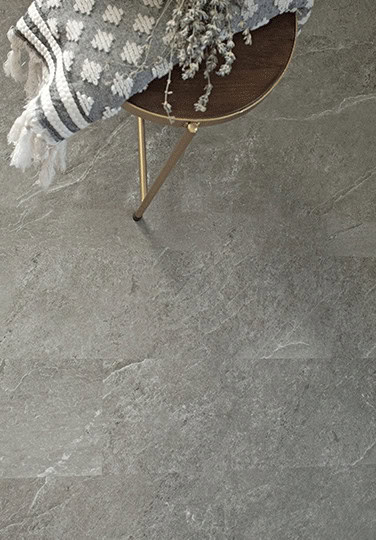 waterproof flooring - gray bathroom - Bering Floors & Coverings