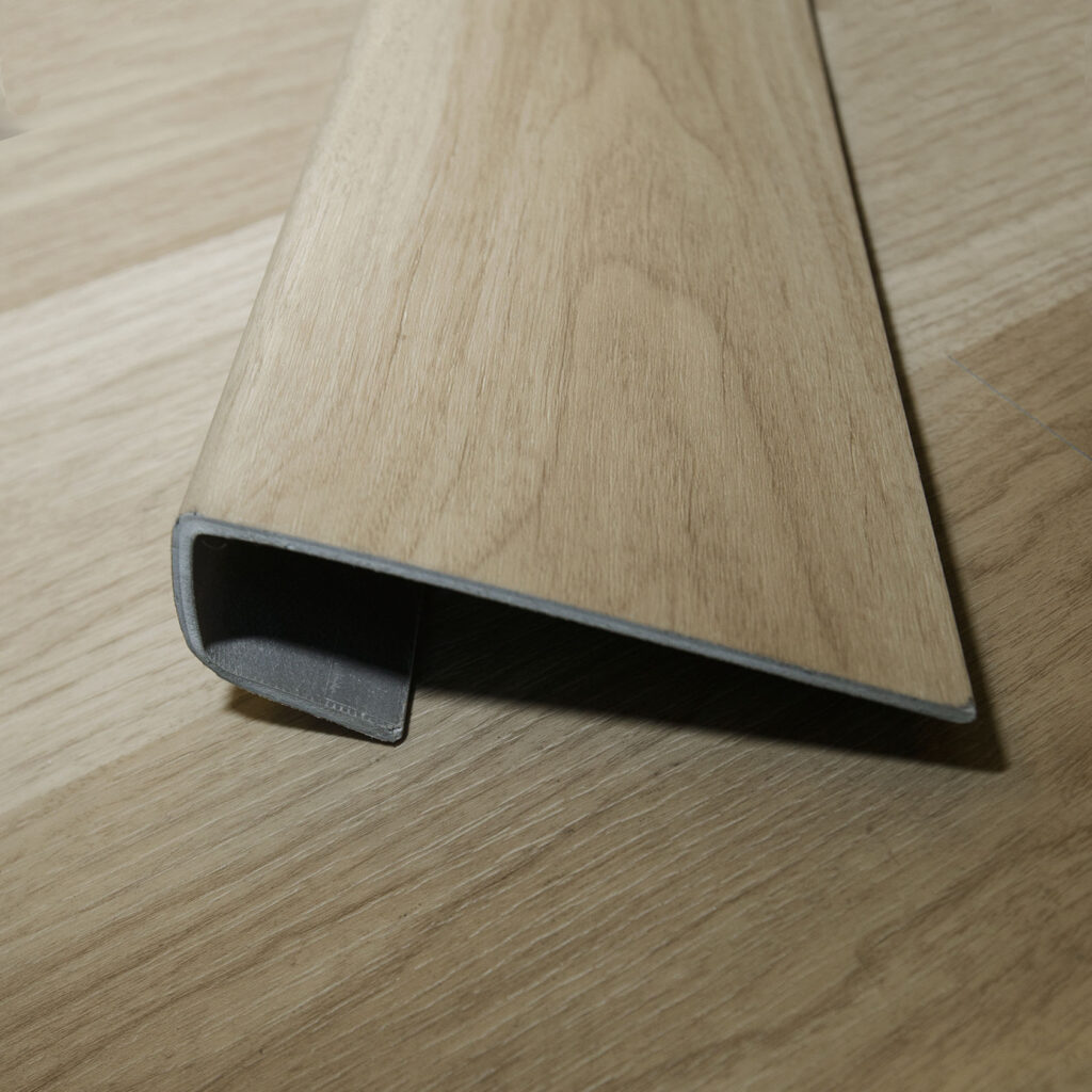 Doe Mountain LVP Stairnose 1 1/2" x 1 1/2" square on the edge